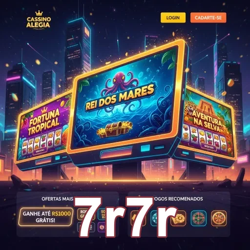 Tela de login do 7r7r mostrando acesso rápido ao cassino online